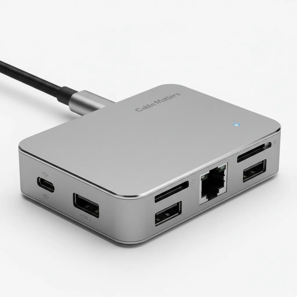 Cable Matters USB-C Multiport Adapter 8-in-1 image 3
