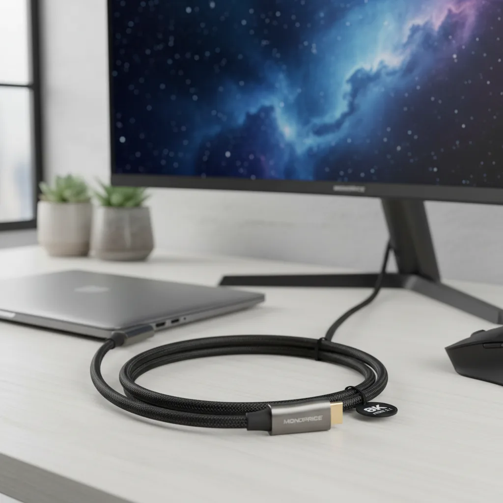 Monoprice 8K HDMI 2.1 Cable 6ft image 2