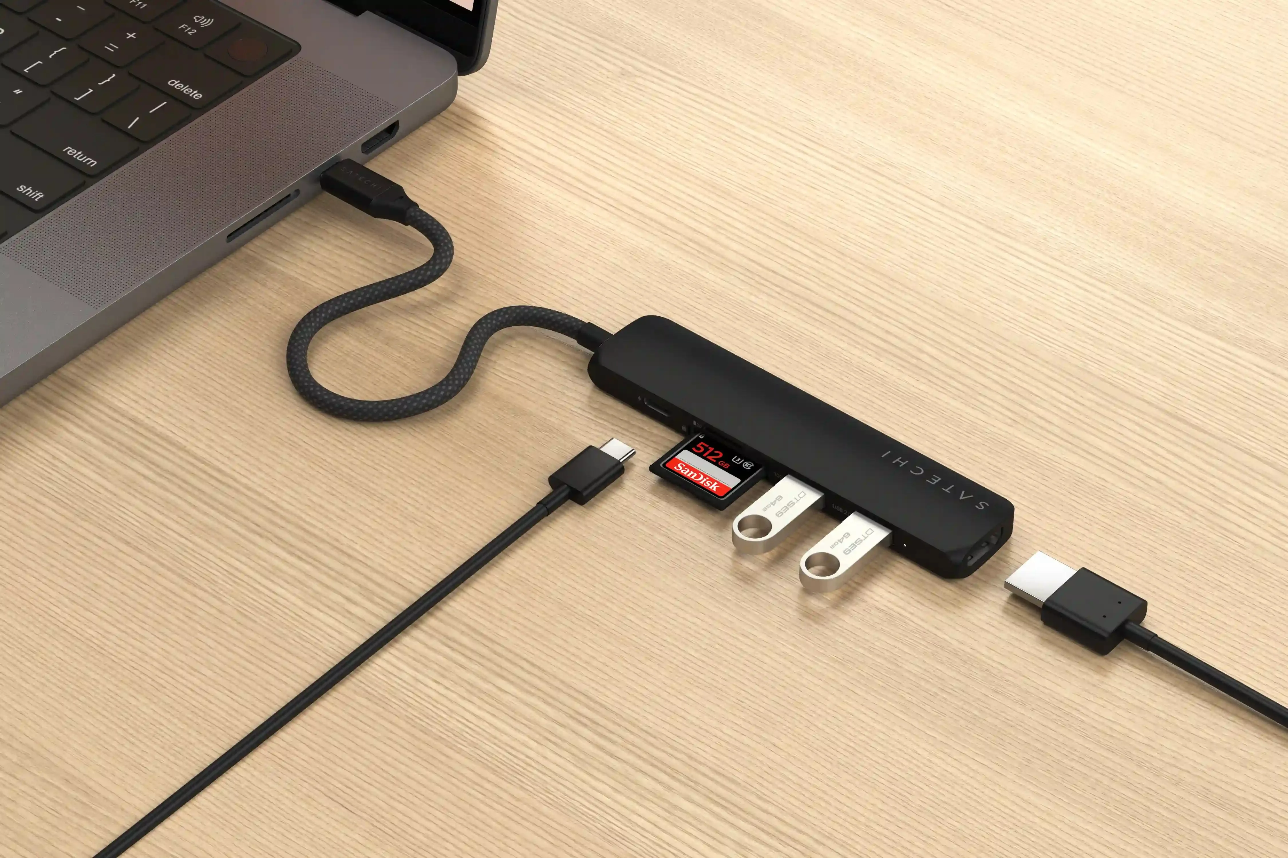 Satechi USB-C Slim Multiport with Ethernet